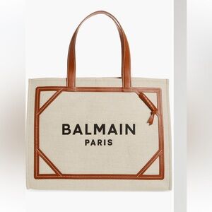Balmain
Medium B-Army
Monogram Shopper Tote
Color: Gem Natural/ Brown